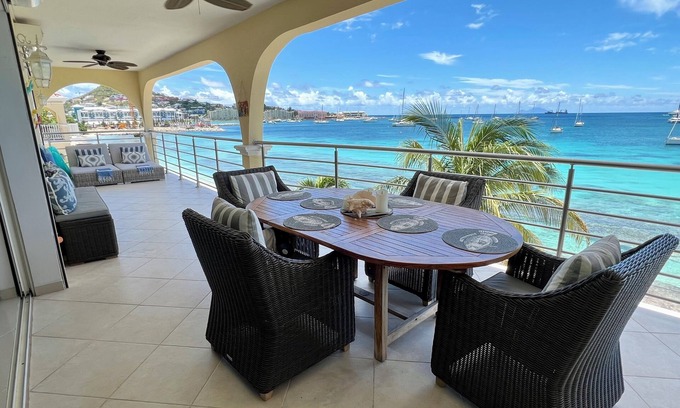 Simpson Bay Condo | SIMPSON BAY on beach 2 BR, 2.5 bath, panoramic ocean view, pool, GENERATOR