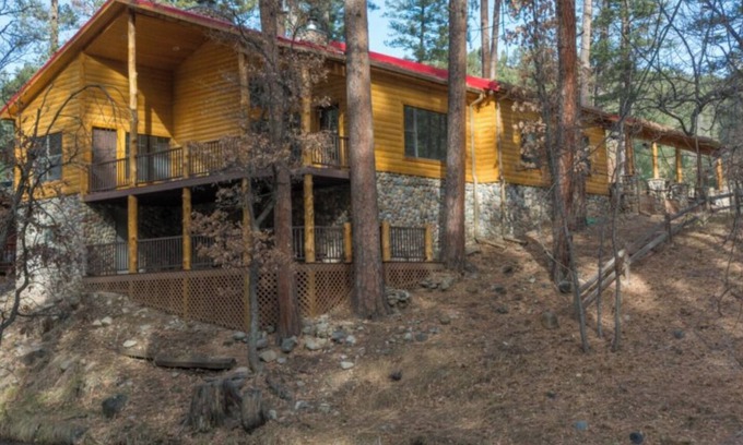 Ruidoso Cabin | Singing Pines - Huge Cabin Perched High Atop the Rio Ruidoso