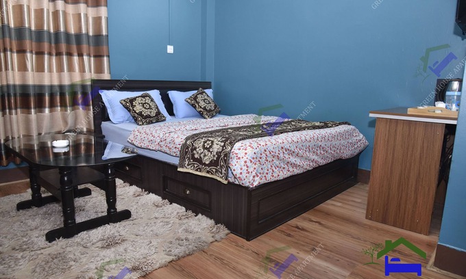 Kathmandu House | Single bedroom, living room, kitchen and bathroom