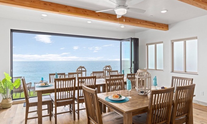 South Oceanside House | Single Family Pet Friendly Oceanfront Home with Two Spas P827-X