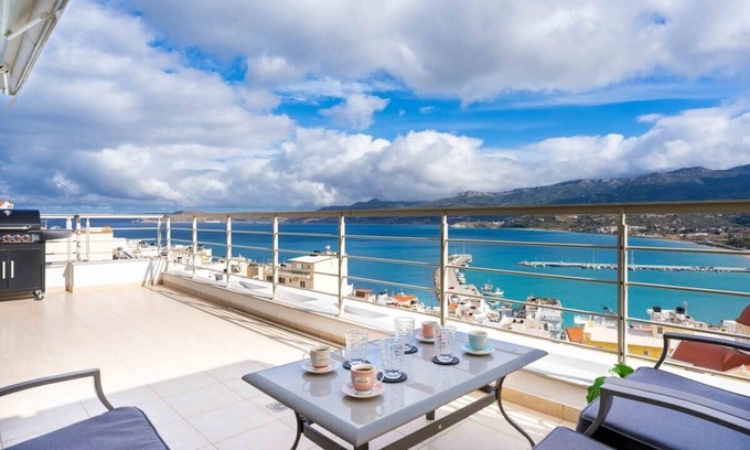 Sitia Apartment | Sitia Panoramic Penthouse - Close to sandy beach