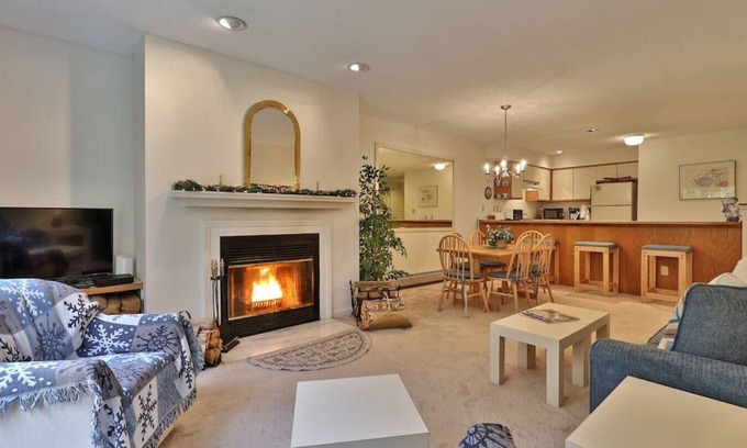 Ludlow Condo | Ski and stay with the family at this simple and clean Winterplace unit