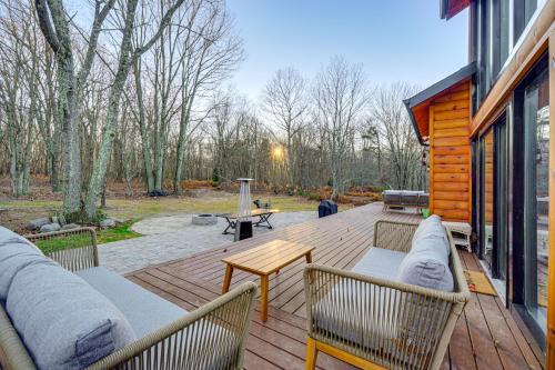 Pocono Summit House | Ski, Hike and More Spacious Log Cabin in Long Pond