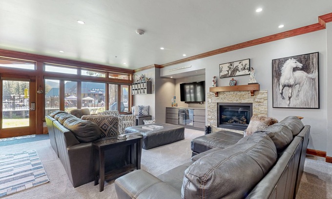Vail Condo | Ski-in/out, 1st-floor villa w/fireplace, fast WiFi, shared hot tub/pool/laundry