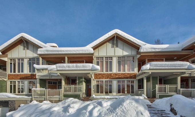 Sun Peaks Condo | Ski in Ski out condo with private Hot Tub backing on Golf course. 2 bed 2 bath.