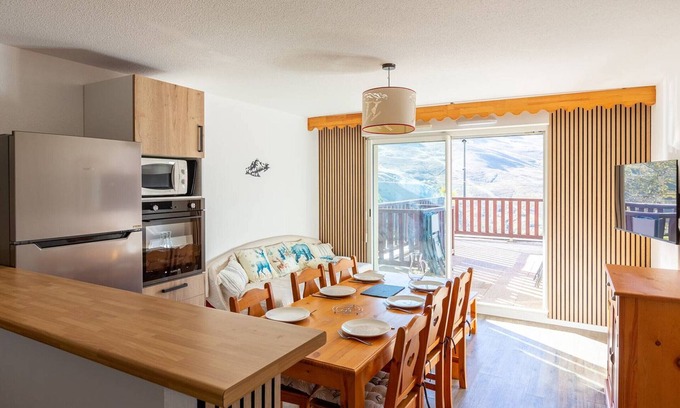 Germ Apartment | Ski-in/Ski-out: Cozy 8-Person Apartment with Terrace and Free Parking