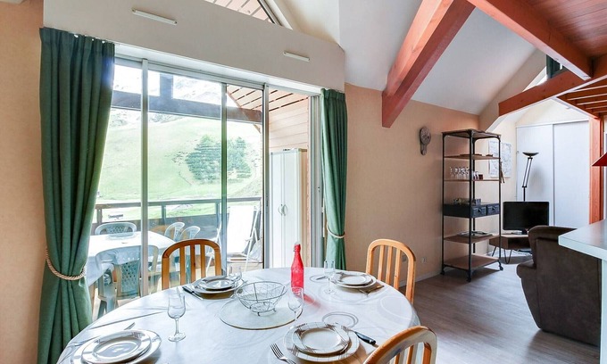 La Mongie Apartment | Ski-In/Ski-Out Duplex, South-Facing Balcony, Sleeps 8, Parking, 2 Bed, 2 Bath
