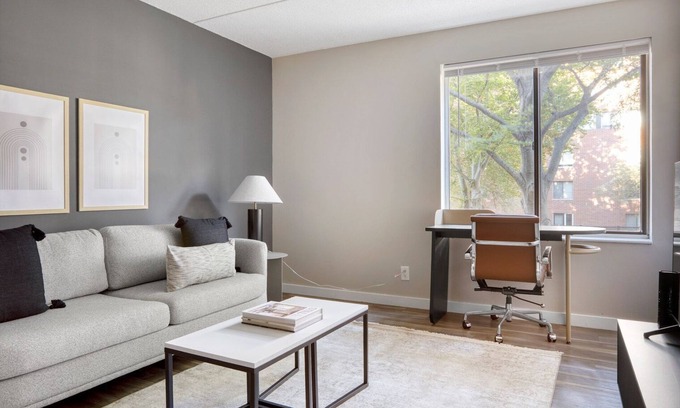 Central Village Apartment | Sleek Brookline 1BR w/Gym nr Brookline Village T, by Blueground