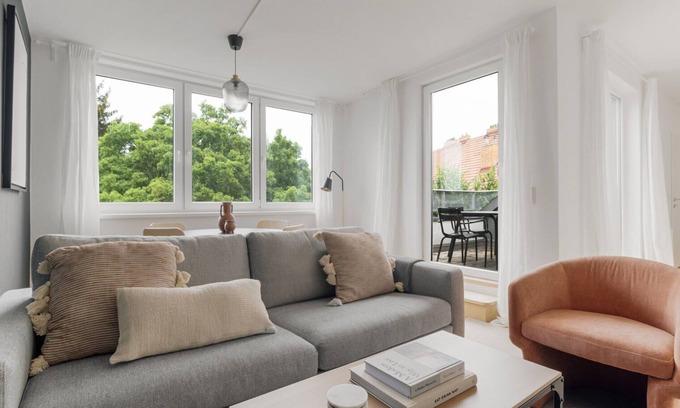 Hietzing Apartment | Sleek Hietzing 2BR w/Community Garden & Private Terrace, by Blueground