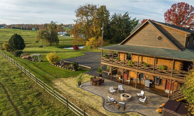 Millersburg House | Sleeps 23, gorgeous hot tub, peaceful country setting