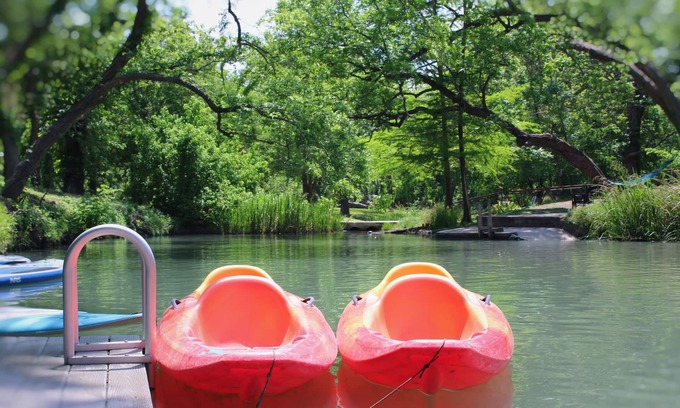 Seguin Cabin | Sleeps 6! Brand new Cabin with many amenities: Pool, hot tub, kayaking! - SG7