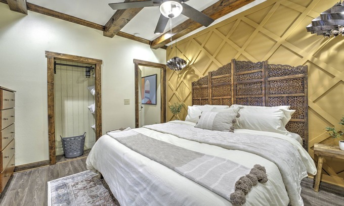 Northside House | Sleeps 8, hot tub, family friendly with fenced yard, arcade, fire pit