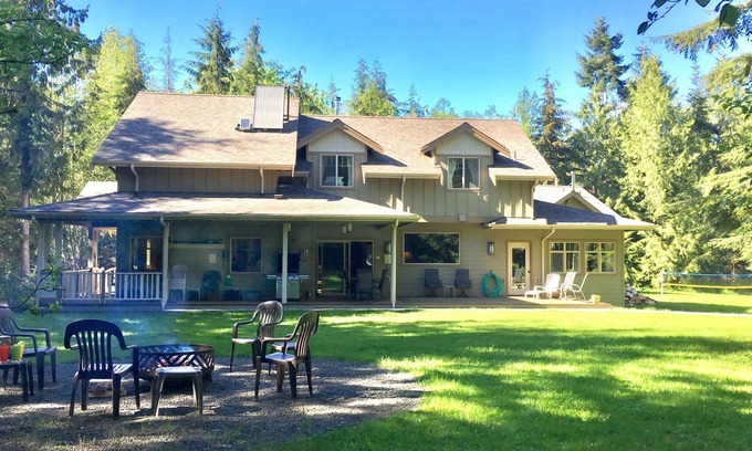 Port Angeles House | Slow Down & Rejuvenate! Hot Tub, Sauna & Trails at the Olympic Foothills Lodge