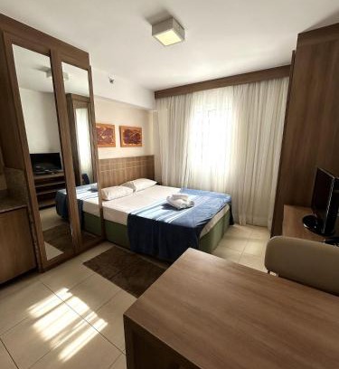 Setor Hoteleiro Norte Apartment | SM1214 Flat com excelente localização em região central