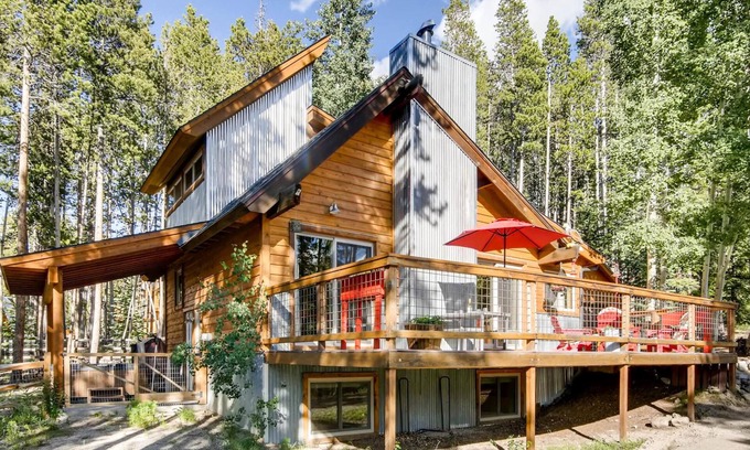 Breckenridge Heights House | Small Dog friendly w/fenced yard, slope views, 5 min drive to town, and Hot Tub