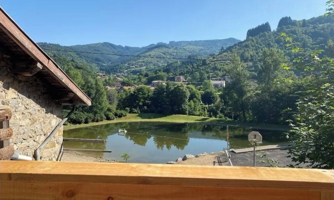 Saint-Martin-de-Valamas Ski Chalet | Small haven of peace facing the lake and adjoining forest