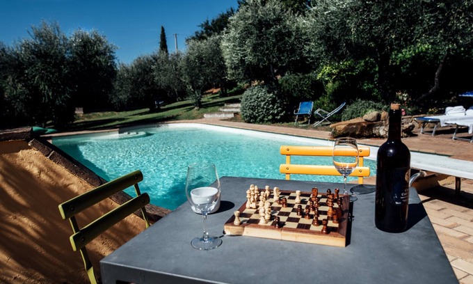 San Pietro a Cegliolo Villa | Small Poventa with beautiful swimming pool, bocce court and wood-burning oven