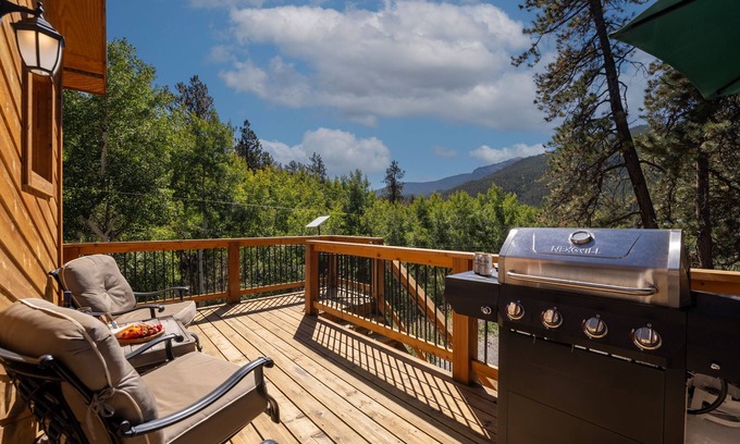 Bailey Cabin | Small Town Charm -Stunning Mtn Views - Sauna- AC - Pike Forest Paradise