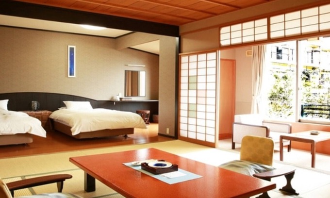 Akahodani Onsen House | Smoking Room only Modern and spacious JapaneseWestern room Reasonable 2 people /Kaga Ishikawa