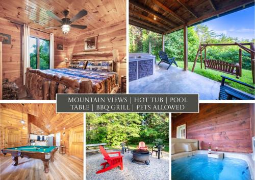 Gatlinburg - Pigeon Forge House | Smoky Mtn Cabin Hot Tub, Game Room & Views
