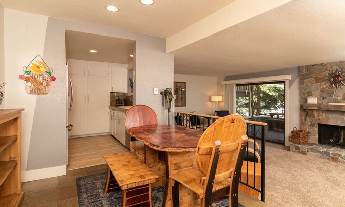 Sun Valley Condo | Snow Creek Condo with 2 Bedrooms, 2 Bathrooms and expanded ground level patio !!