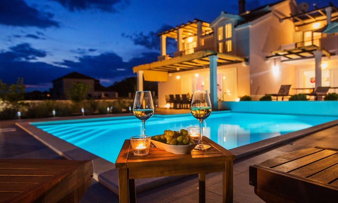 Solta Villa | Solta, Villa Giove, Elegant & Modern 4BR, Fully AC, large heated salted pool