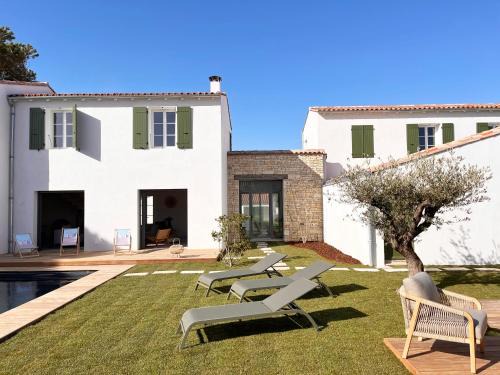 La Couarde-sur-Mer House | Somptueuse villa 9 chambres et sa piscine privé - 100 m de la plage