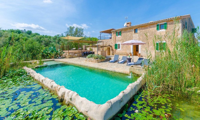 Son Macia Villa | SON VELL - Traditional Majorcan villa with natural pool in the quiet of the countryside. F