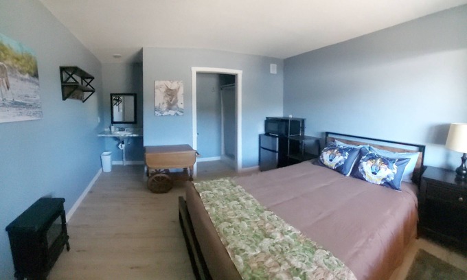 Roseburg Apartment | Soothing coyote-themed apartment with fitness room in Winston