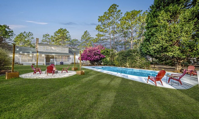 Southern Pines House | SoPi Home With a Relaxing Pool and Fire Pit