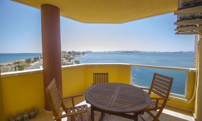 San Javier Apartment | South facing, modern apartment with views to both seas!