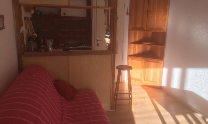 Allos Apartment | south-facing ground floor apartment overlooking meadow, direct access to ski slopes and shops