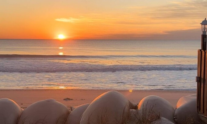 Kure Beach Condo | “South Star" ocean front, sleeps 6, inground pool on ocean! August price drop!