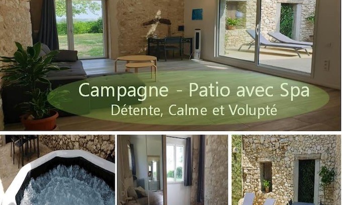 Sarrant House | SPA, Patio et Maison privés - Détente à la campagne
