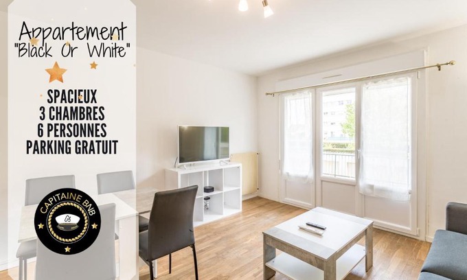 Saint-Andre-les-Vergers Apartment | Spacieux appartement - 6 personnes - Parking gratuit