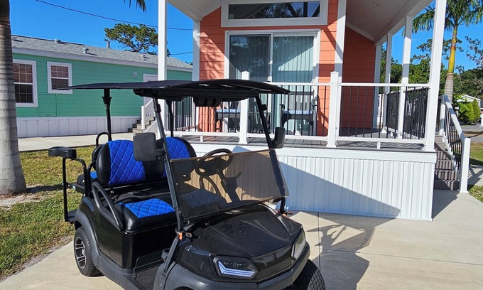 Kissimmee Resort | SPACIOUS 1 BEDROOM LOFT GOLF CART IN DISNEY AREA 5 STAR RATED MILL CREEK RESORT