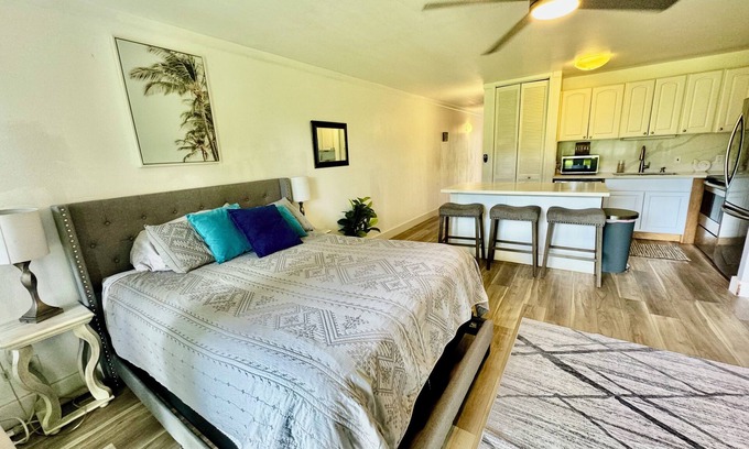 Kahuku Condo | Spacious 1 Bedroom Turtle Bay Condo Split into 2 Studios 💜 Walk to Beach 🏖️