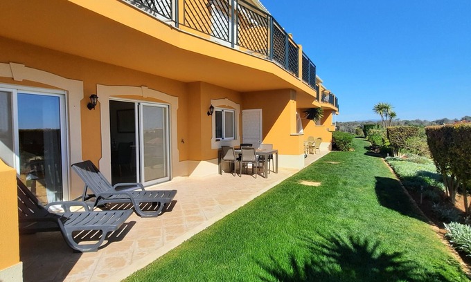 Atalaia Apartment | Spacious 2 Bedroom ground floor apartment with communal Pool