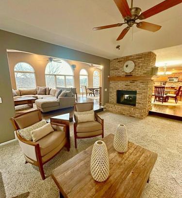 West Omaha House | Spacious 4-bed family home with park views