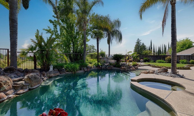 Orangevale House | Spacious 5-bedroom tropical paradise home private pool/spa 1 level 3000 sqft