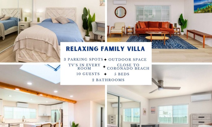 Otay House | Spacious 5-bedroom house in fabulous Chula Vista with WiFi, AC