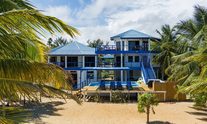 Caribbean Way Villa | Spacious 6-Bed Villa, Private Pool, on the Beach!