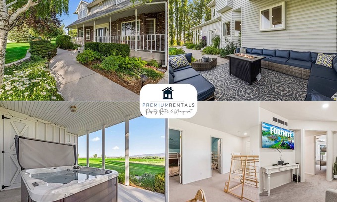 Heyburn House | Spacious 6BR Haven - Game Room - Hot Tub Sleep 28+