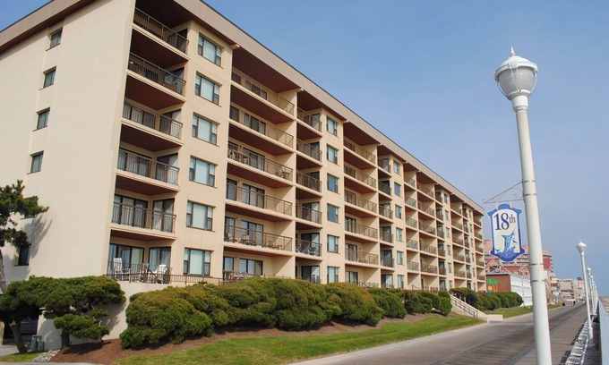 Ocean City Condo | Spacious and comfortable luxury 2 bedroom oceanfront condo with free WiFi and amazing ocean views located downtown on the boardwalk and just steps to the beach!
