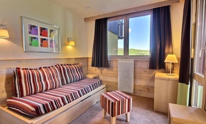 Belle Plagne Apartment | Spacious apartment 4 pers, balcony, near slopes