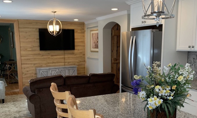 Suncook Apartment | Spacious apartment in historic farmhouse