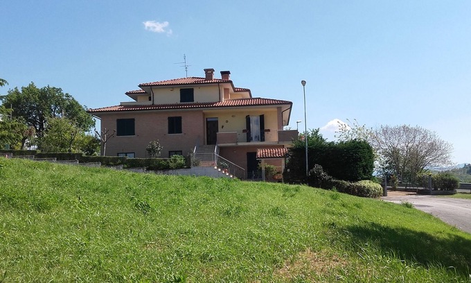 Montecarotto Apartment | spacious apartment with a separate entrance on the ground floor and a small garden