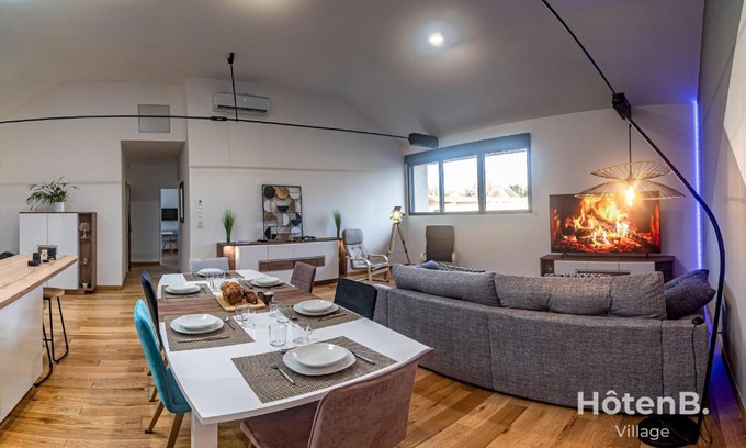 Feytiat Apartment | Spacious Cocoon with AC and PARKING At the Heart of Feytiat Limoges