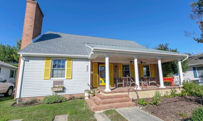 Country Club Estates House | Spacious Dog-Friendly Home with Multiple King & Queen Beds, Yard & Porch