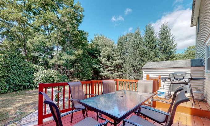 Scarborough House | Spacious duplex w/ furnished deck & patio! Great for families & close to beach!